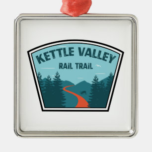 Kettle Valley Rail Trail British Columbia Metal Ornament