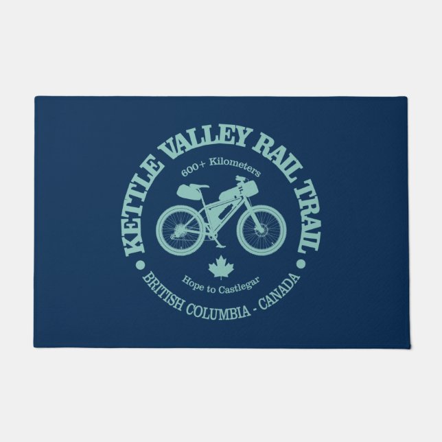 Kettle Valley Rail Trail (cycling) Doormat (Front)