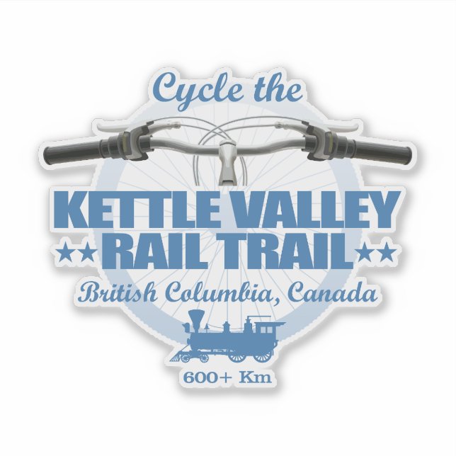 Kettle Valley Rail Trail (H2) Sticker (Front)