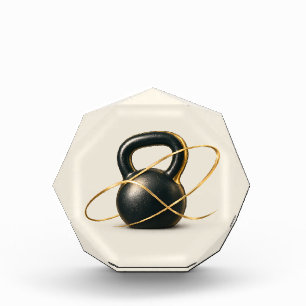 Kettlebell acrylic award