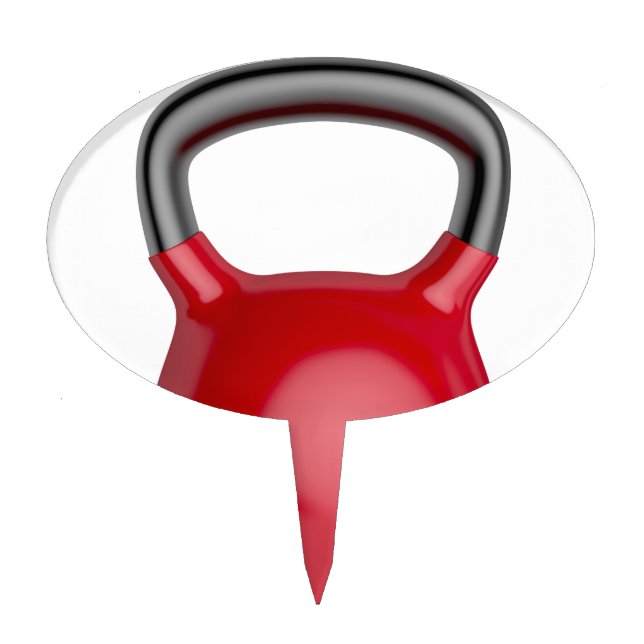 Kettlebell Cake Topper (Front)