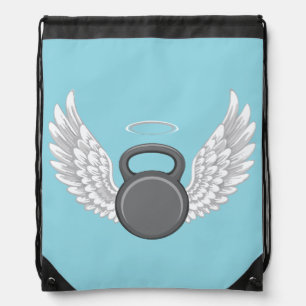 Kettlebell Heaven Drawstring Bag