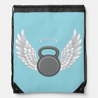 Kettlebell Heaven Drawstring Bag