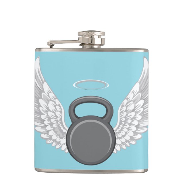 Kettlebell Heaven Flask (Front)
