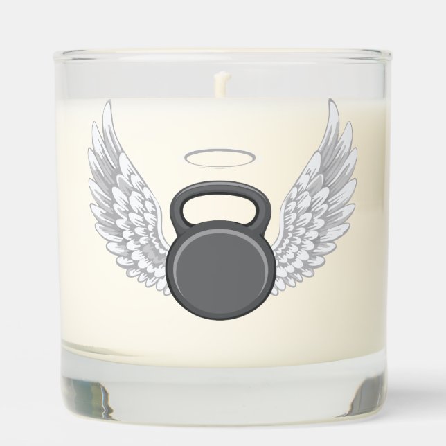 Kettlebell Heaven Scented Candle (Front)