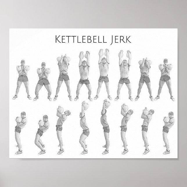 Kettlebell Jerk Poster (Front)