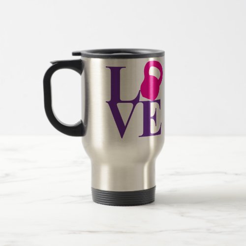 Kettlebell Love Travel Mug