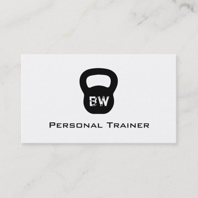 Kettlebell Personal Trainer Business Card (Front)