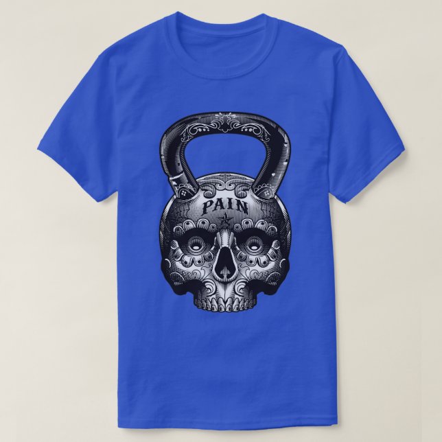 Kettlebell Skull  T-Shirt (Design Front)