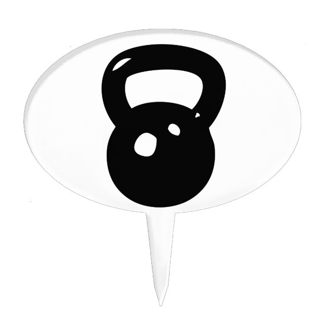 Kettlebell Workout Cake Topper (Front)
