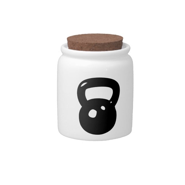 Kettlebell Workout Candy Jar (Front)