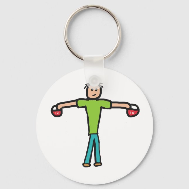 Kettlebells Keychain (Front)