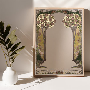 Ketubah Tree of Life Handwriting Art Nouveau Foil Prints