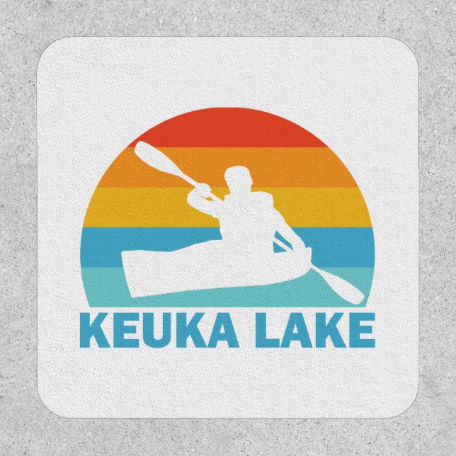 Keuka Lake New York Kayak Patch (Front)