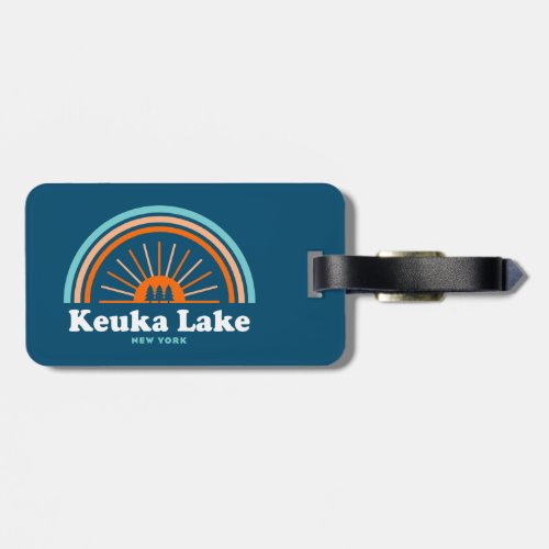 Keuka Lake New York Rainbow Luggage Tag