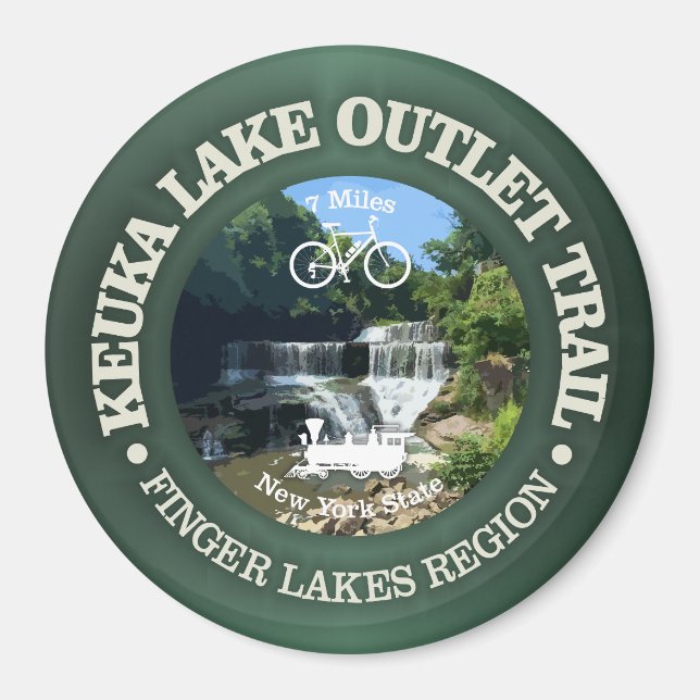 Keuka Lake Outlet Trail (cycling c) Magnet (Front)