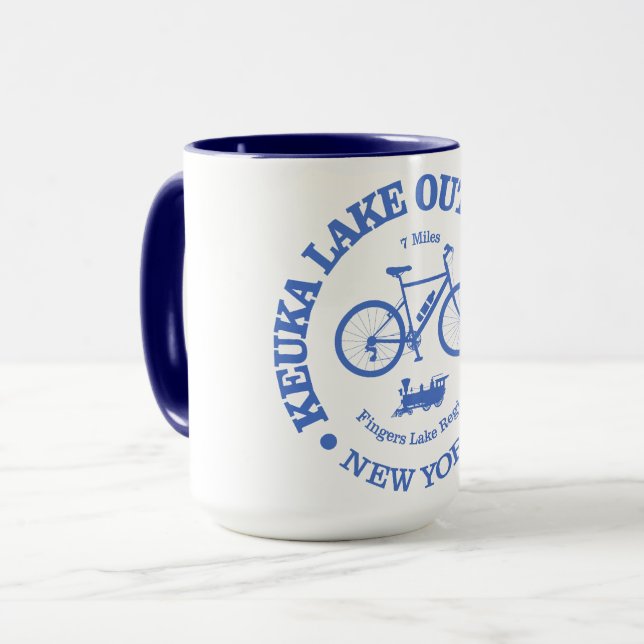 Keuka Lake Outlet Trail (cycling) Mug (Front Left)