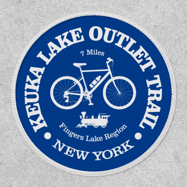 Keuka Lake Outlet Trail (cycling) Patch (Front)