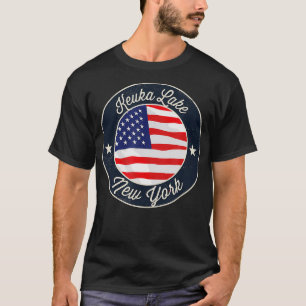 Keuka Lake Patriotic New York Souvenir T-Shirt