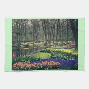Keukenhof, a floral banquet towel