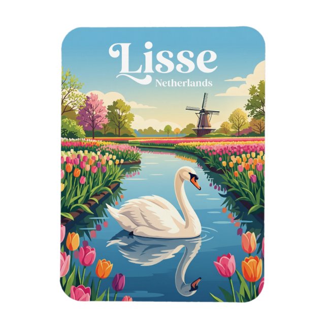 Keukenhof Netherlands Magnet (Vertical)