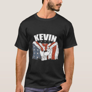 Kevin Birthday Patriotic First Name Personalized U T-Shirt