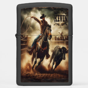 Kevin Cowboy's Rodeo Chase. Zippo Lighter