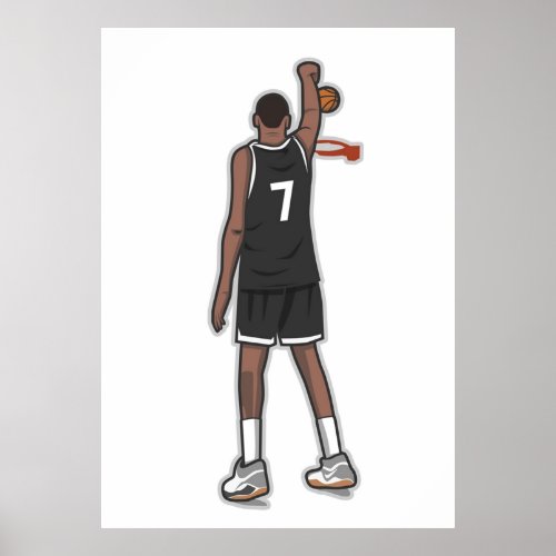 Kevin Durant Cartoon Style Poster