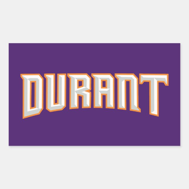Kevin Durant - Phoenix Basketball Rectangular Sticker (Front)