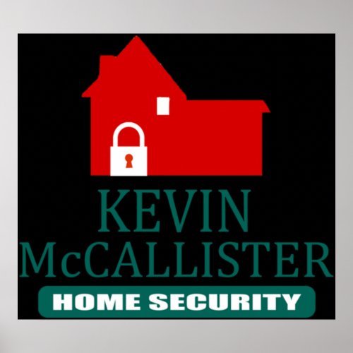 Kevin McCallister Home Security _ Home Alone Poster