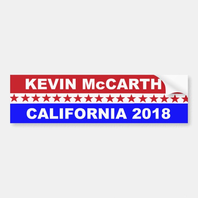 Kevin McCarthy California Congress 2018 Bumper Sticker (Front)