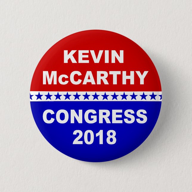 Kevin McCarthy California Congress 2018 Button (Front)
