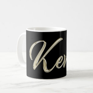 Kevin Name whitegold Tasse Teetasse Kaffetasse Coffee Mug