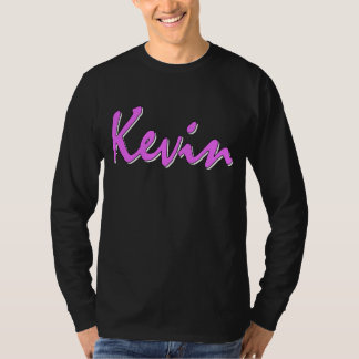 Kevin Pink Logo Long Sleeve T-Shirt