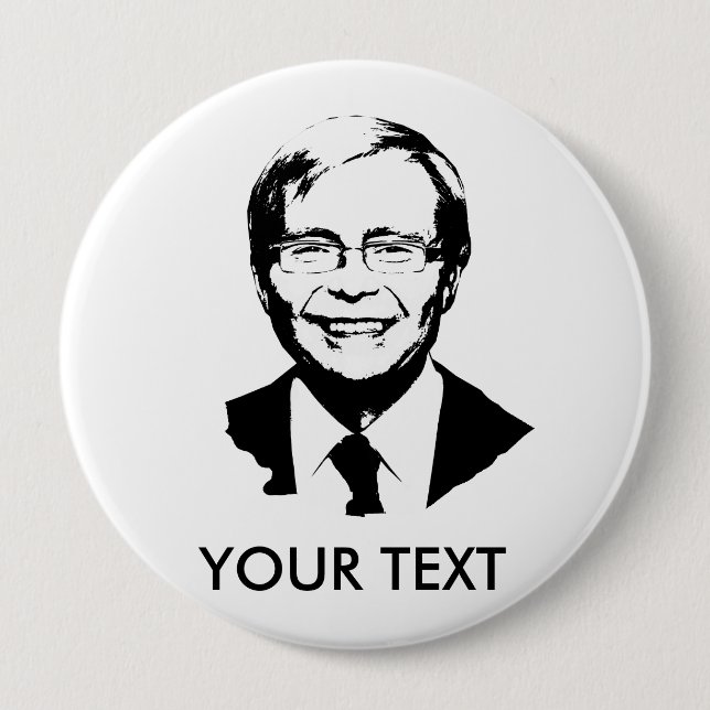 Kevin Rudd Pinback Button (Front)