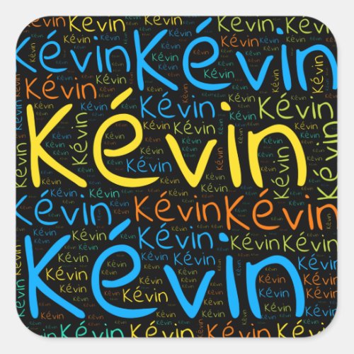 Kevin Square Sticker