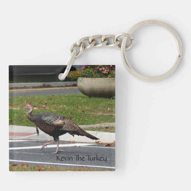 Kevin The Turkey - Old Wethersfield , CT (2 pics) Keychain (Back)