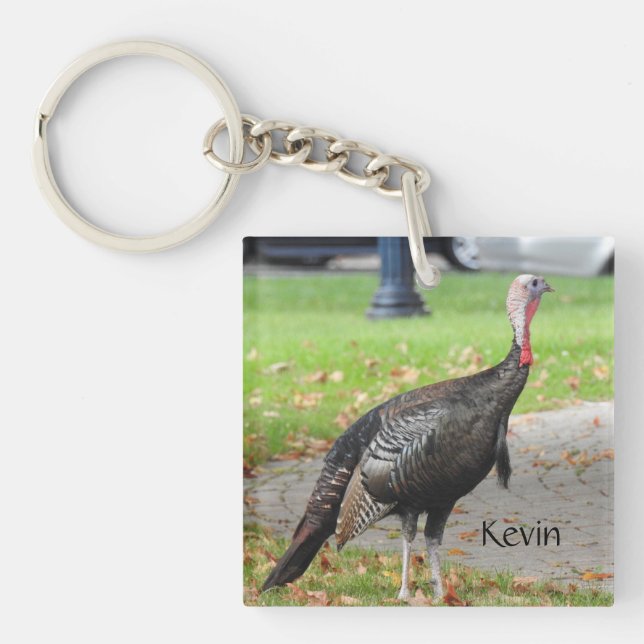 Kevin The Turkey - Old Wethersfield , CT (2 pics) Keychain (Front)