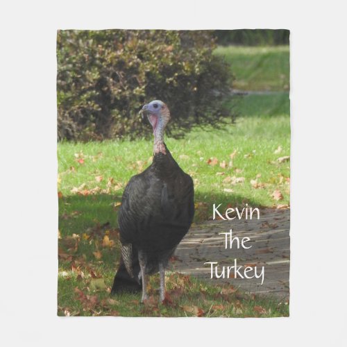 Kevin The Turkey _ Old Wethersfield  CT Fleece Blanket
