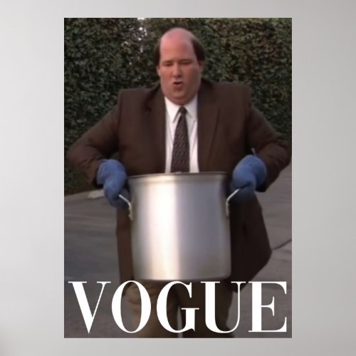 Kevin Vogue The Office Vogue Challenge Kevins  Poster