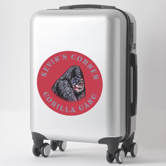 Kevin's Corner  GORILLA GANG Sticker (Suitcase)