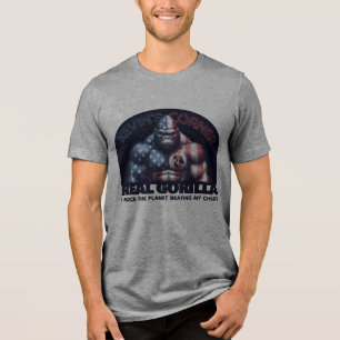 Kevin's Corner REAL GORILLA i Rock the Planet Tri-Blend Shirt