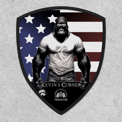 Kevins Corner Real Gorilla with the US flag Patch