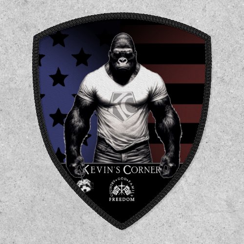 Kevins Corner Real Gorilla with the US flag Patch