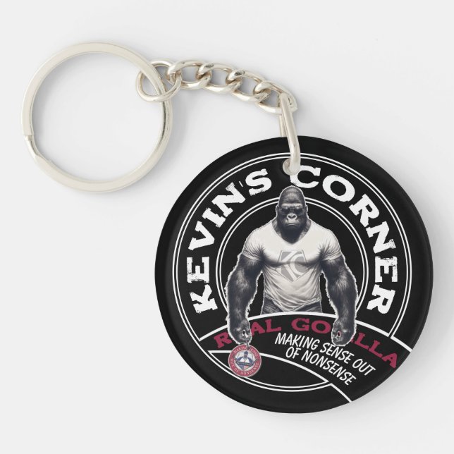 Kevin's Corner REAL GORILLAS Keychain (Front)