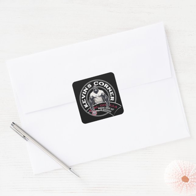 Kevin's Corner REAL GORILLAS Square Sticker (Envelope)