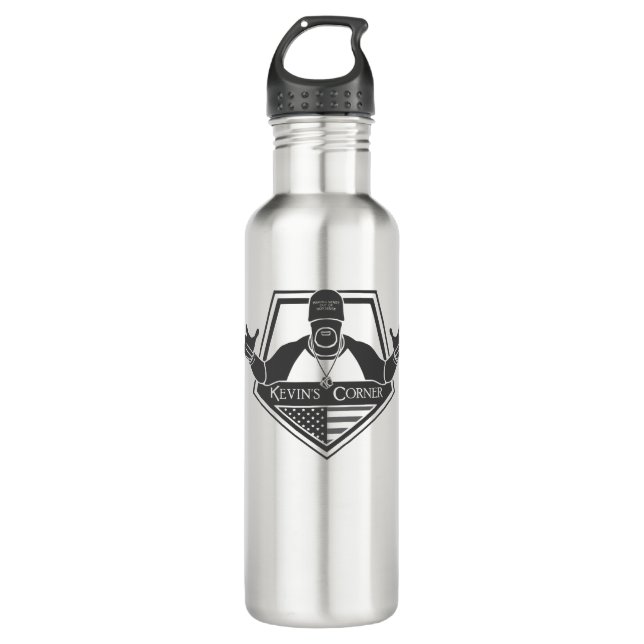 Kevin's Corner Stainless Steel Water Bottle (Front)