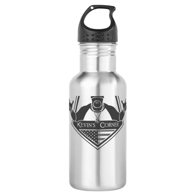 Kevin's Corner Stainless Steel Water Bottle (Front)