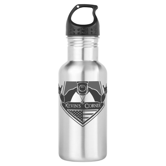 Kevin's Corner Stainless Steel Water Bottle (Front)