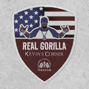 Kevin's Corner US flag Real Gorilla Emblem Patch